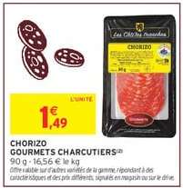 CHORIZO GOURMETS CHARCUTIERS
