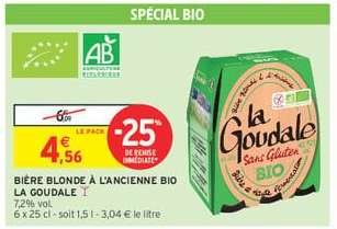 BIÈRE BLONDE À L'ANCIENNE BIO LA GOUDALE
