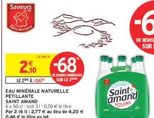 Eau Minérale Naturelle Pétillante 'Saint Amand'