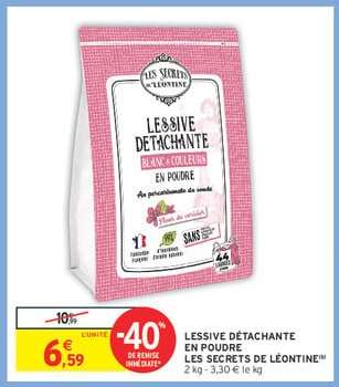 LESSIVE DÉTACHANTE EN POUDRE LES SECRETS DE LÉONTINE