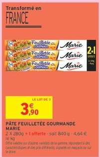 Pâte Feuilletée Gourmande Marie