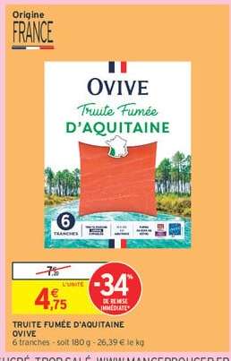 Truite Fumée D'aquitaine Ovive