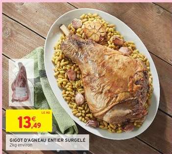 GIGOT D'AGNEAU ENTIER SURGELÉ