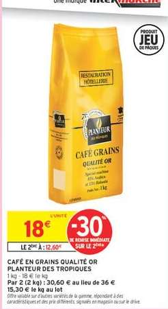 CAFÉ EN GRAINS QUALITÉ OR