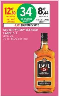 Scotch Whisky Blended Label 5