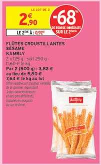 FLÛTES CROUSTILLANTES SÉSAME KAMBLY