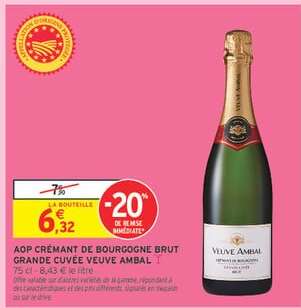 AOP Crémant de Bourgogne Brut Grande Cuvée Veuve Ambal