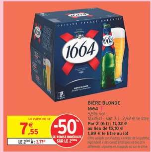 Bière Blonde 1664
