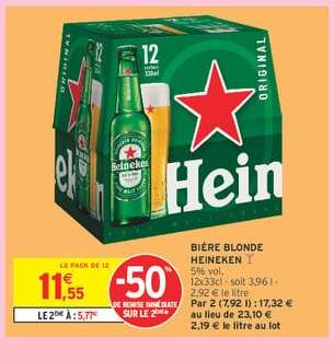 Bière Blonde Heineken*