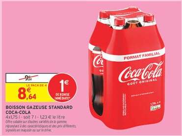 BOISSON GAZEUSE STANDARD COCA-COLA