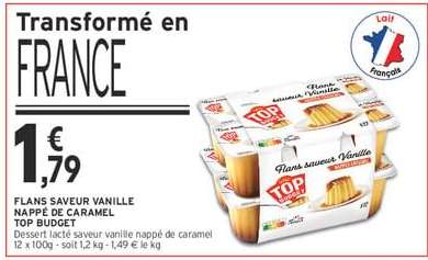 FLANS SAVEUR VANILLE NAPPÉ DE CARAMEL