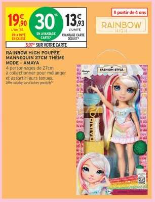 RAINBOW HIGH Poupée Mannequin 27cm Thème Mode - Amaya