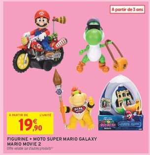 Figurine + Moto Super Mario Galaxy Mario Movie 2