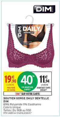 Soutien Gorge Daily Dentelle DIM