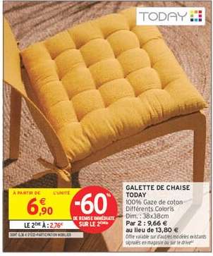 Galette de Chaise TODAY