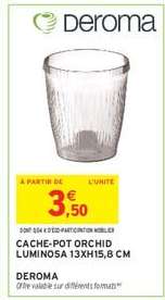 Cache-pot Orchid Luminosa 13xH15,8 cm