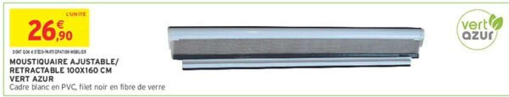 Moustiquaire Ajustable/Retractable 100x160 cm