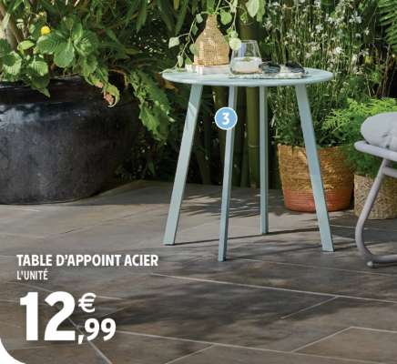 TABLE D'APPOINT ACIER