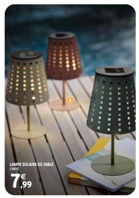 LAMPE SOLAIRE DE TABLE