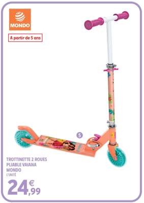 Trottinette 2 roues pliable Vaiana