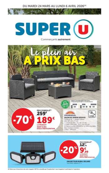 Catalogue SUPER U - 24/03/2026 - 06/04/2026.
