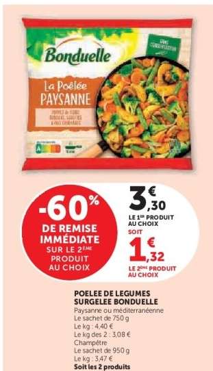 Poelee de Legumes Surgelée Bonduelle