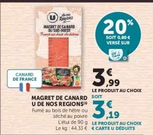 MAGRET DE CANARD U DE NOS REGIONS