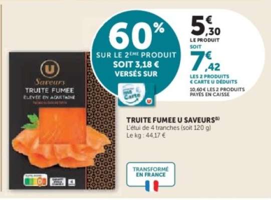 TRUITE FUMEE U SAVEURS