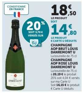 CHAMPAGNE AOP BRUT LOUIS DANREMONT U