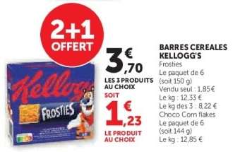 Barres Céréales Kellogg's Frosties