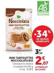 Mini Tartelettes Nocciolata Bio