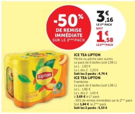 Ice Tea LIPTON Pêche