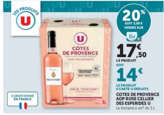 Côtes de Provence AOP Rosé Cellier des Esperides U