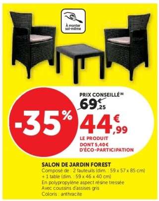 Salon de Jardin Forest