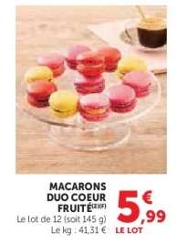 MACARONS DUO COEUR FRUIT