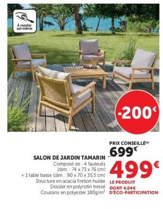 SALON DE JARDIN TAMARIN