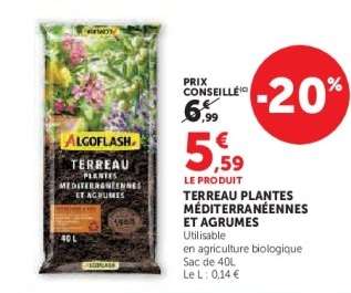 TERREAU PLANTES MÉDITERRANÉENNES ET AGRUMES