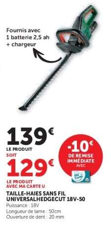 TAILLE-HAIES SANS FIL UNIVERSALHEDGECUT 18V-50