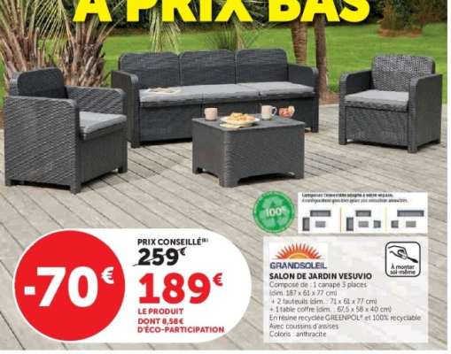 Salon de Jardin Vesuvio