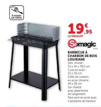 BARBECUE À CHARBON DE BOIS LOUISIANE