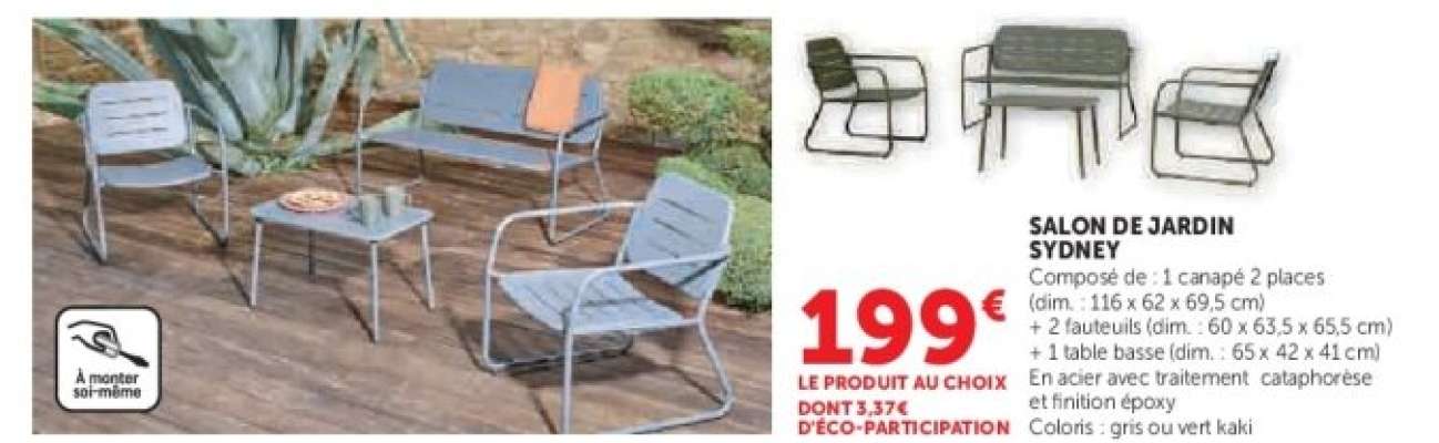 Salon de Jardin Sydney