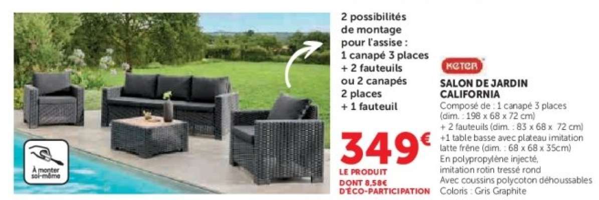 SALON DE JARDIN CALIFORNIA