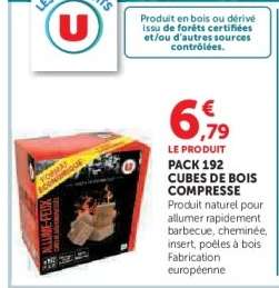 PACK 192 CUBES DE BOIS COMPRESSE