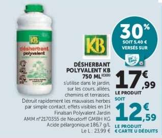 Désherbant Polyvalent KB 750 ml