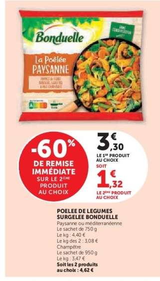 Poelee de Legumes Surgelée Bonduelle