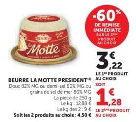 BEURRE LA MOTTE “PRÉSIDENT”