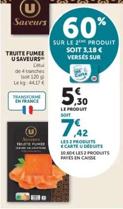 TRUITE FUMEE U SAVEURS