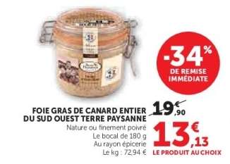 Foie Gras de Canard Entier du Sud-Ouest Terre Paysanne