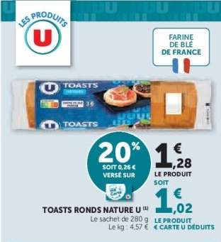 TOASTS RONDS NATURE U