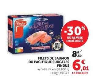 Filets de Saumon du Pacifique Surgelés Findus